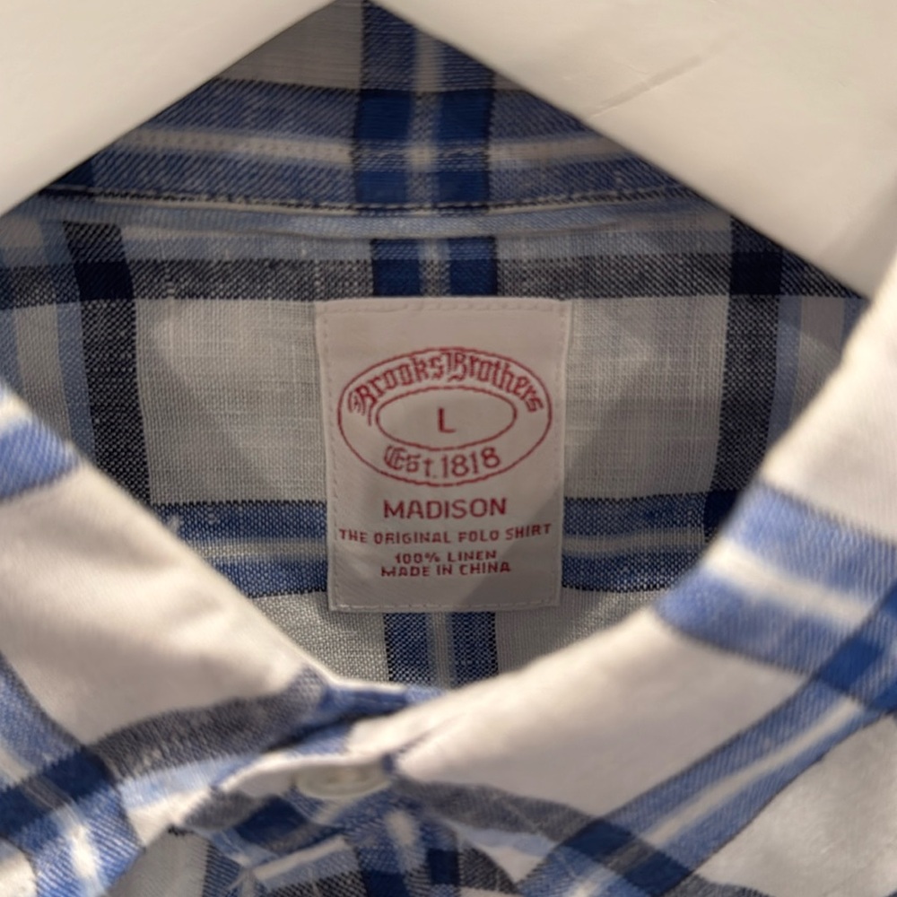 Brooks brothers madras shirt